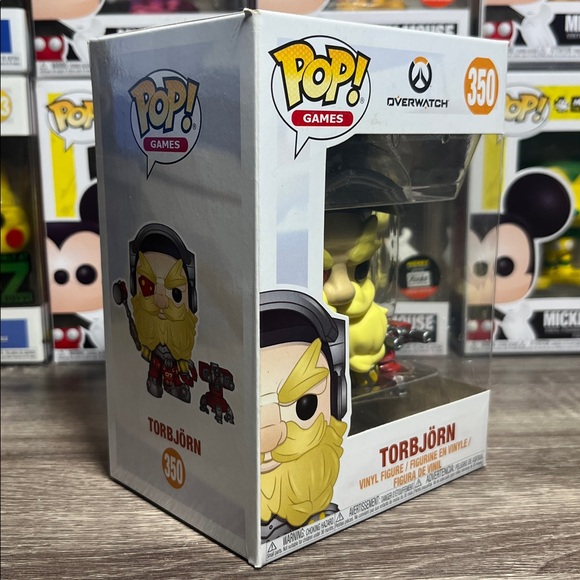 Funko Pop! Games Overwatch Torbjörn Vinyl Figure - Yellow and Red - Picture 2 of 4